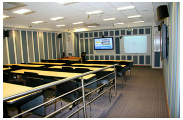 Aula de educaci&oacute;n a distancia en la Universidad Iberoamericana